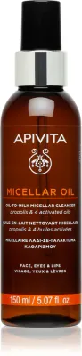 Масло для снятия макияжа Apivita Cleansing Micellar Oil мицеллярное, для водостойкого макияжа, 150 мл