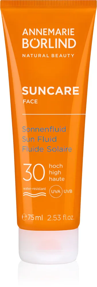 ANNEMARIE BÖRLIND SUNCARE - Флюид солнцезащитный для лица ANNEMARIE BORLIND SUNCARE водостойкий, увлажняющий, 75 мл SPF 30, 75 мл
