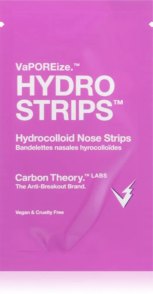Полоски очищающие Carbon Theory Vaporeize Hydro Strips для носа, для глубокого очищения, 8 шт