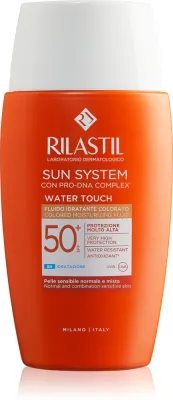 Солнцезащитный тонирующий флюид для лица Rilastil Sun System Water Touch, 50 мл
