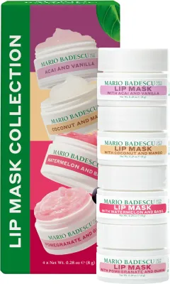 Набор масок для губ Mario Badescu Lip Mask Collection увлажняющие, подарочный, 4 × 8 мл