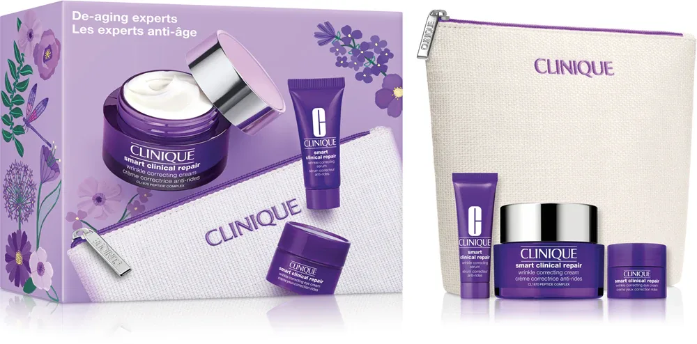 Набор косметики для лица Clinique Mini Kit De-Aging Experts, против морщин, подарочный