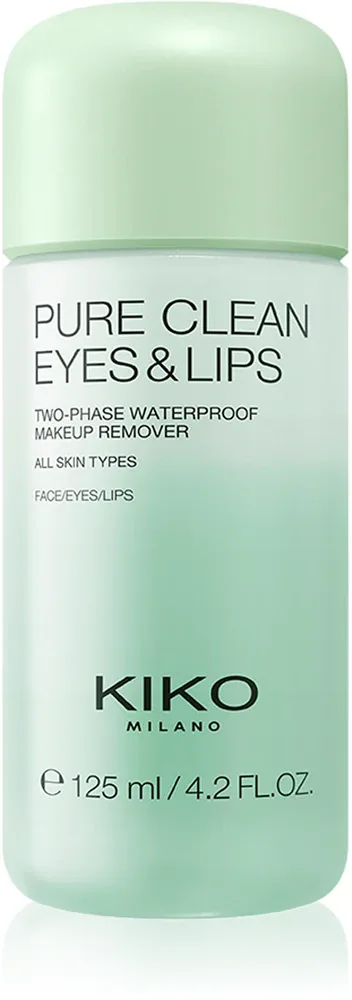 Средство для снятия макияжа KIKO Milano Pure Clean Eyes Lips двухфазное, для глаз и губ