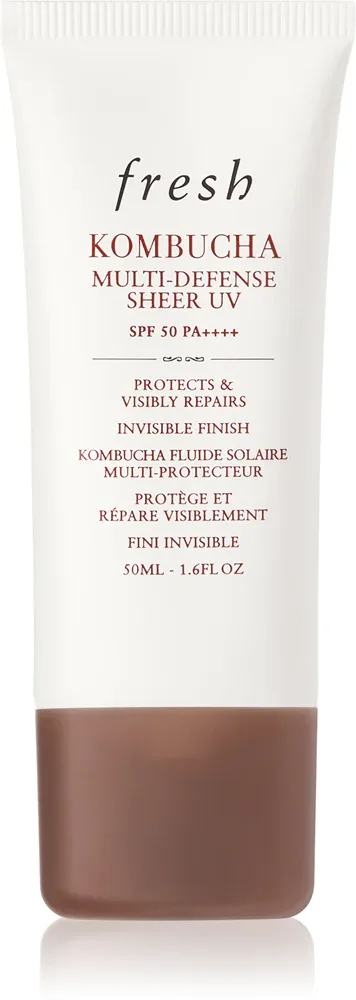 Защитный флюид для лица fresh Kombucha Multi-Defense Sheer UV SPF 50 лёгкий, с ферментом комбучи, 50 мл