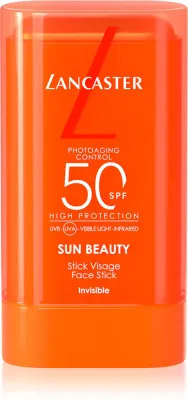 Солнцезащитный стик для лица Lancaster Sun Beauty Face Stick водостойкий, с маслом жожоба, 19 г SPF 50