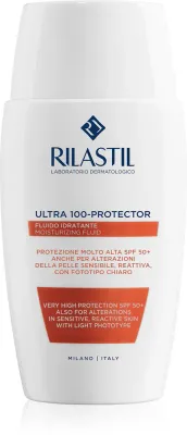 Увлажняющий солнцезащитный флюид для лица Rilastil Ultra 100-Protector, 50 мл SPF 50+
