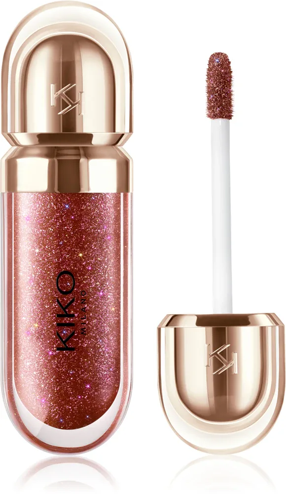 Блеск для губ KIKO Milano 3D Hydra Lipgloss увлажняющий, с эффектом объёма, 6,5 мл, оттенок 44 Disruptive Brown