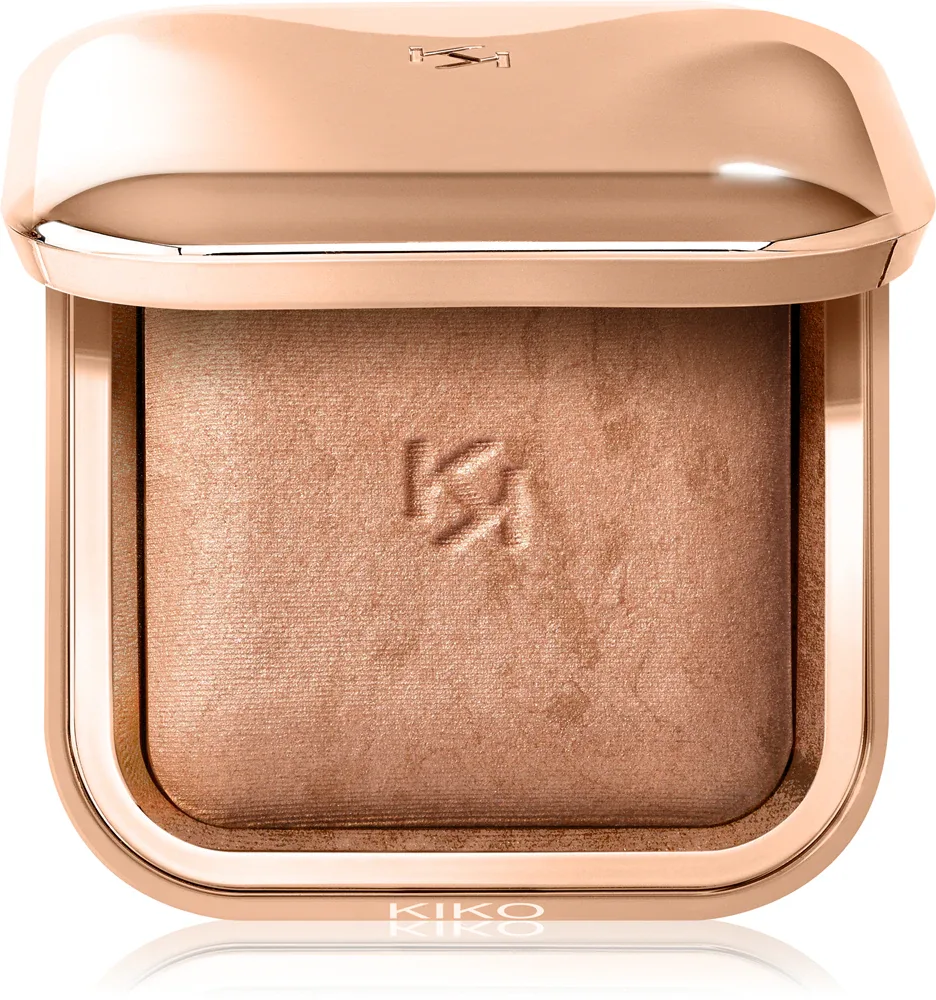 Бронзер для лица KIKO Milano Silky Glow для эффекта загара и скульптурирования, 8,5 г, оттенок 01 Warm Sienna