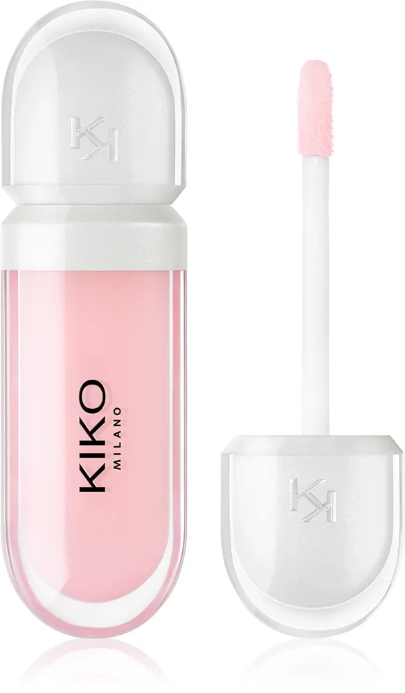 Бальзам для губ оттеночный KIKO Milano Kissable Lip Volume Plumping Lip Cream с эффектом объёма, с маслом ши, 6,5 мл, оттенок 01 Tutu Rose
