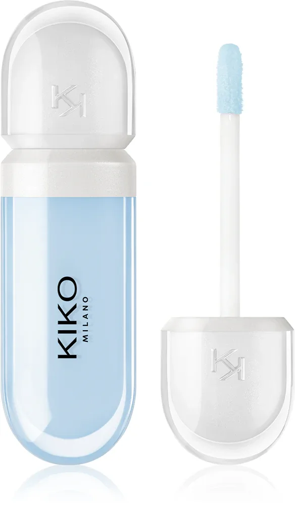 Бальзам для губ оттеночный KIKO Milano Kissable Lip Volume Plumping Lip Cream с эффектом объёма, с маслом ши, 6,5 мл, оттенок 05 Bluetopia