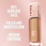 MAYBELLINE NEW YORK Lifter Plump & Glow - Тональное средство Maybelline Lifter Plump Glow флюид, среднее покрытие, 30 мл, 30 мл, оттенок 119 — фото 3