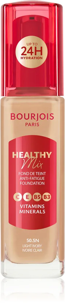 Тональный флюид Bourjois Healthy Mix увлажняющий, среднего покрытия, 30 мл, оттенок 50.5N Light Ivory