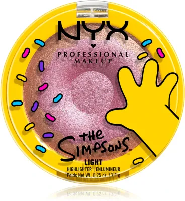 Хайлайтер для лица NYX Professional Makeup The Simpsons Highlighter с мерцающими пигментами, сияющий финиш, 7,1 г