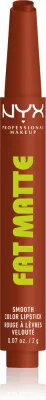 Матовая помада для губ NYX Professional Makeup Fat Matte кремовая текстура, стойкая, насыщенный цвет, 2 г