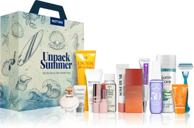 Beauty Summer Calendar 2026 – Unpack Summer - Набор косметики Summer Calendar 2026 Unpack Summer, 12 средств, для лица, тела и волос