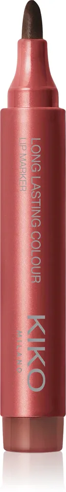 Помада для губ KIKO Milano Long Lasting Colour Lip Marker стойкая, увлажняющая, 2,5 г, оттенок 111 Brick Red