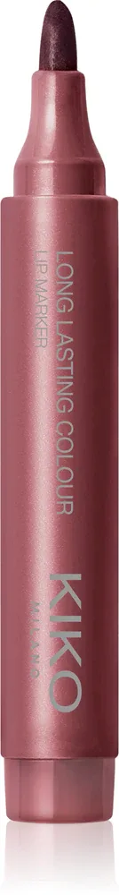 Помада для губ KIKO Milano Long Lasting Colour Lip Marker стойкая, увлажняющая, 2,5 г, оттенок 107 Plum