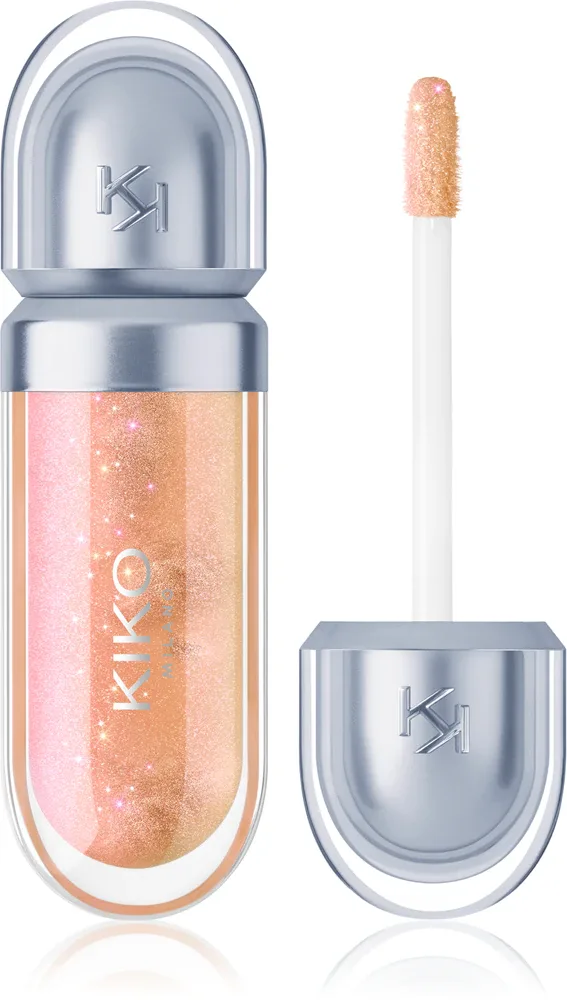 Блеск для губ KIKO Milano 3D Hydra Lip Gloss увлажняющий, с эффектом сияния, 6,5 мл, оттенок 49 Rose In The House