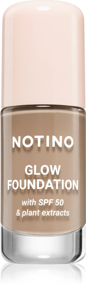Тональное средство Notino Foundation Glow foundation with SPF 50 Plant Extracts, среднее покрытие, 30 мл, оттенок 01 Light Medium Cool