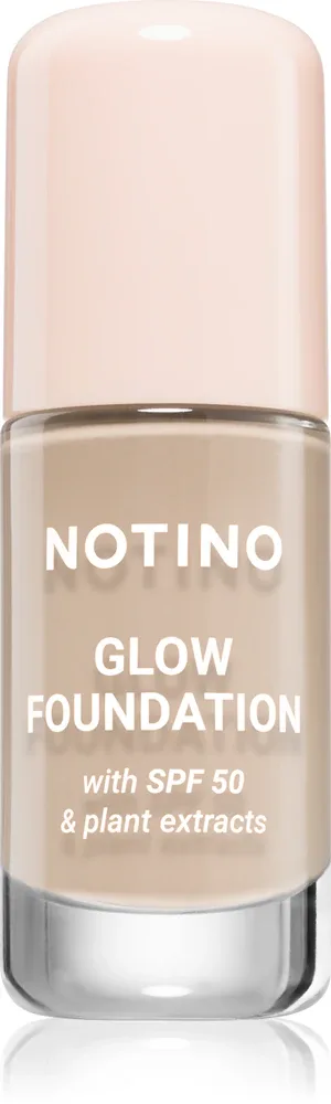 Тональное средство Notino Foundation Glow foundation with SPF 50 Plant Extracts, среднее покрытие, 30 мл, оттенок 01 Fair Neutral