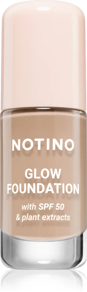 Тональное средство Notino Foundation Glow foundation with SPF 50 Plant Extracts, среднее покрытие, 30 мл, оттенок 01 Light Neutral
