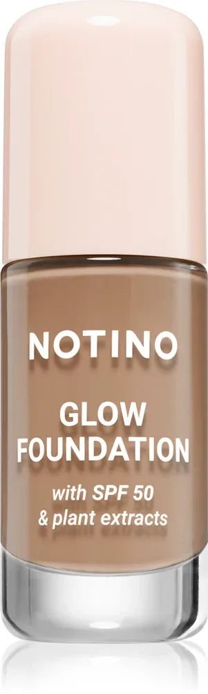 Тональное средство Notino Foundation Glow foundation with SPF 50 Plant Extracts, среднее покрытие, 30 мл, оттенок 01 Medium Neutral