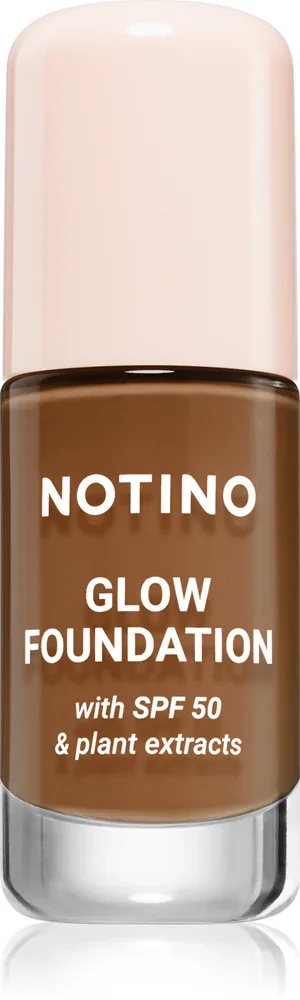Тональное средство Notino Foundation Glow foundation with SPF 50 Plant Extracts, среднее покрытие, 30 мл, оттенок 02 Deep Neutral