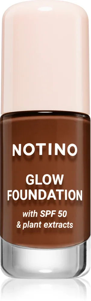 Тональное средство Notino Foundation Glow foundation with SPF 50 Plant Extracts, среднее покрытие, 30 мл, оттенок 02 Deep Cool
