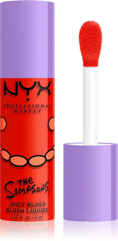 Румяна для лица NYX Professional Makeup The Simpsons Fat Cheeks кремовые, лёгкая текстура, 8 мл, оттенок Snarky Scarlet