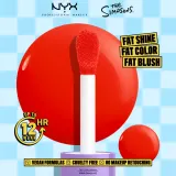 Румяна для лица NYX Professional Makeup The Simpsons Fat Cheeks кремовые, лёгкая текстура, 8 мл, оттенок Snarky Scarlet — фото 6