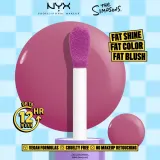 Румяна для лица NYX Professional Makeup The Simpsons Fat Cheeks кремовые, лёгкая текстура, 8 мл, оттенок Lavendar Sass — фото 4