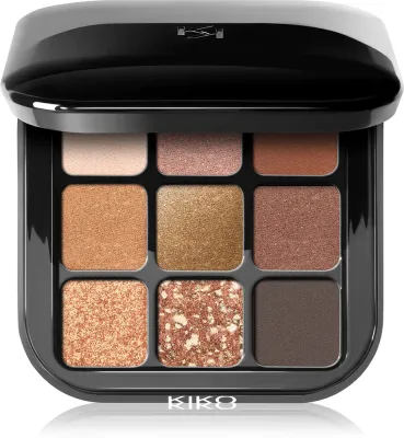 Палетка теней для век KIKO Milano Glamour Multi Finish с матовым и блестящим эффектом, сочетающиеся оттенки, 2,5 г