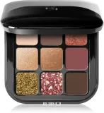 Палетка теней для век KIKO Milano Glamour Multi Finish с матовым и блестящим эффектом, сочетающиеся оттенки, 2,5 г, оттенок 03 Wine Notes — фото 1