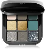Палетка теней для век KIKO Milano Glamour Multi Finish с матовым и блестящим эффектом, сочетающиеся оттенки, 2,5 г, оттенок 06 Green Vibes — фото 1