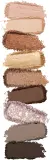 Палетка теней для век KIKO Milano Glamour Multi Finish с матовым и блестящим эффектом, сочетающиеся оттенки, 2,5 г, оттенок 01 Earth Tones — фото 2