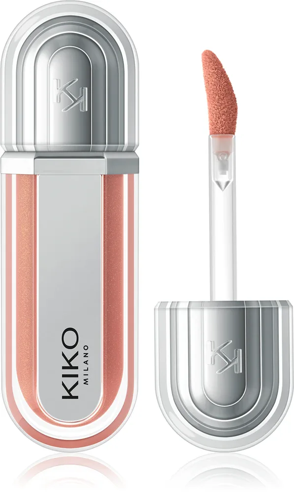 Блеск для губ KIKO Milano 3D Hydra Xtreme Lipgloss увлажняющий, с эффектом объёма, 6 мл, оттенок 04 Irish Coffee