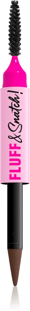 Средство для бровей NYX Professional Makeup Fluff Snatch пудровая текстура, со щёточкой, придаёт объём, 1 г, оттенок Cool Ash Brown