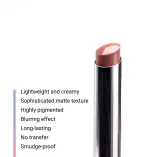 Помада-стик матовая Notino Lifeproof Soft Matte Lip Stylo, с гиалуроновой кислотой, красная, 2 г, оттенок 135 Embrace — фото 2