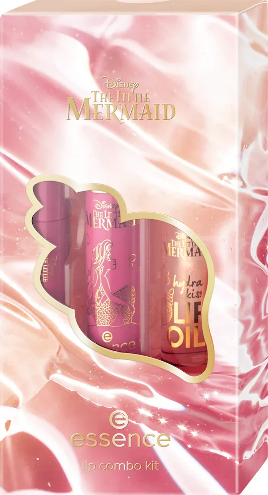 Набор для макияжа губ essence Disney The Little Mermaid карандаш, масло и краска для губ