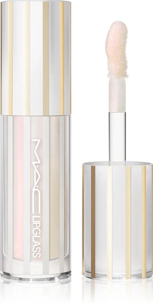 Блеск для губ MAC Cosmetics Lipglass Air Mini со стеклянным блеском, нелипкий, 2,6 мл, оттенок Frosting