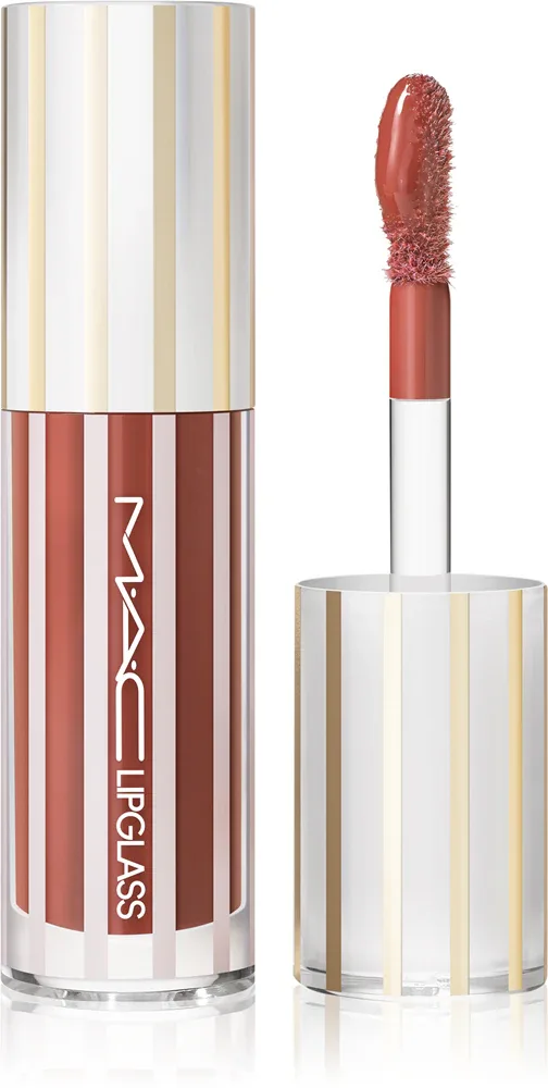Блеск для губ MAC Cosmetics Lipglass Air Mini со стеклянным блеском, нелипкий, 2,6 мл, оттенок Casual