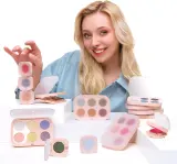 Тени для век Notino Powder Eyeshadow Shimmer, с шиммером, серебристые, 1,5 г, оттенок Cantaloupe — фото 5
