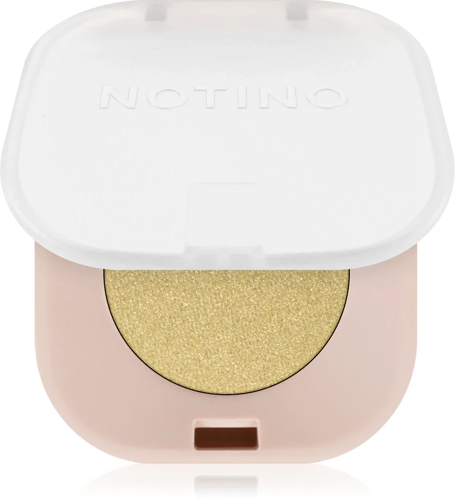 Тени для век Notino Powder Eyeshadow Shimmer, с шиммером, серебристые, 1,5 г, оттенок Glossy Lime