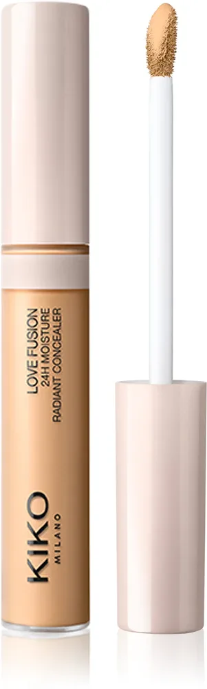 Консилер KIKO Milano Love Fusion 24H Moisture Radiant Concealer среднего покрытия, длительного действия, 8 мл, оттенок 14 Honey