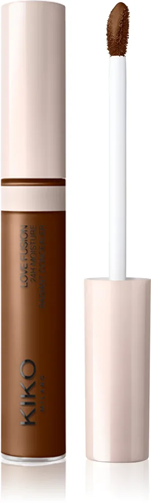 Консилер KIKO Milano Love Fusion 24H Moisture Radiant Concealer среднего покрытия, длительного действия, 8 мл, оттенок 24 Dark Cocoa