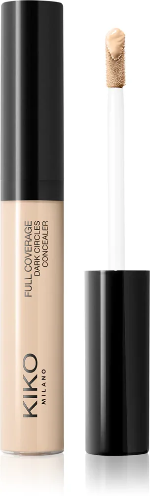 Корректор для лица KIKO Milano Full Coverage Dark Circles Concealer с плотным покрытием, стойкий, 8 мл, оттенок 03 Light Neutral