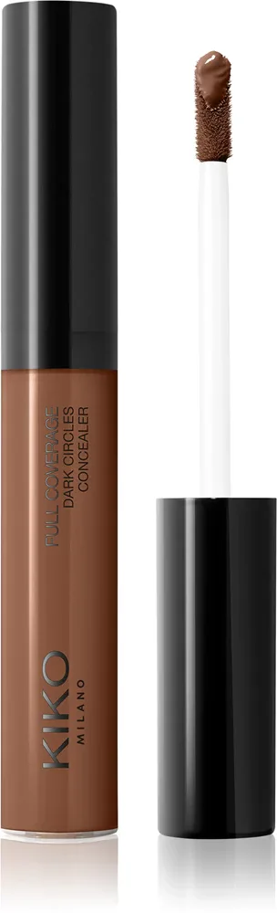 Корректор для лица KIKO Milano Full Coverage Dark Circles Concealer с плотным покрытием, стойкий, 8 мл, оттенок 24 Dark Chestnut