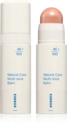Стик для губ и щёк Korres Natural Color Multi-Stick Balm многофункциональный, с эффектом сияния, 4,5 г