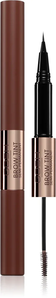 Краска для бровей GOSH COPENHAGEN Brow Tint стойкая, со щёточкой, 2,9 г, оттенок 002 Dark Brown