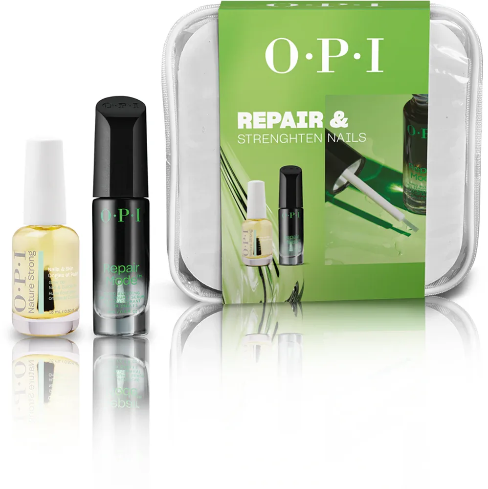 Набор для ухода за ногтями OPI Repair Strenghten Nails Set масло и уход, 2 шт